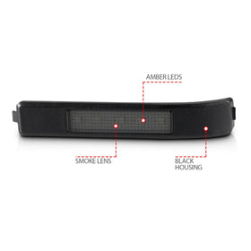 ANZO LED Mirror Lights 2009-2014 Ford F-150 LED Mirror Lights Smoke w/ Amber LED - 0
