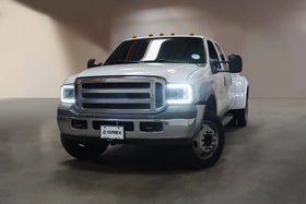 AlphaRex 05-07 Ford Super Duty/Excursion LUXX-Series LED Projector Headlights - Alpha-Black - 0