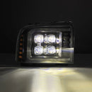 AlphaRex 05-07 Ford F250/350/450/550 Super Duty NOVA LED Proj HL Blk w/Actv Light & Seq Sig + SB DRL-5