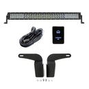 Cali Raised 05-15 Toyota Tacoma 32In Lower Bumper Flush Led Bar Kit - Combo Blue Backlight - Small-1