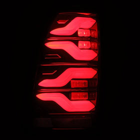 AlphaRex 05-15 Toyota Tacoma LUXX LED Taillights Blk/Red w/Activ Light/Seq Signal - 0