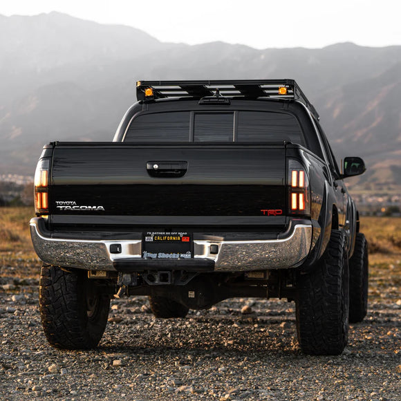 AlphaRex 05-15 Toyota Tacoma NOVA Prismatic LED Tail Lights - Alpha-Black