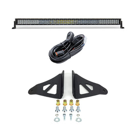 Cali Raised 05-23 Toyota Tacoma 52 Curved Led Light Bar Roof Brackets Kit - Brackets W/ 5D Optic Os