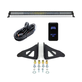 Cali Raised 05-23 Toyota Tacoma 52 Curved Led Light Bar Roof Brackets Kit - Brackets W/ 5D Optic Os