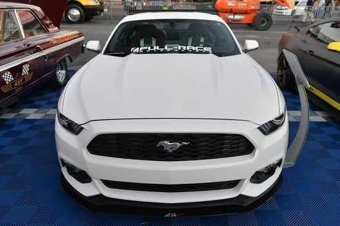 CARBON FIBER Wind Splitter With Rods Mustang W/O Performance Package 2015-17 - 0