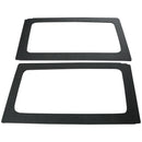 DEI 11-18 Jeep Wrangler JK 2-Door Boom Mat Rear Side Window Trim - 2 Piece - Black-1