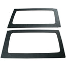 DEI 11-18 Jeep Wrangler JK 2-Door Boom Mat Rear Side Window Trim - 2 Piece - Black Leather Look-1