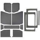 DEI 18-23 Jeep Wrangler JL 4-Door Boom Mat Complete Headliner Kit - 13 Piece - Gray Leather Look-1