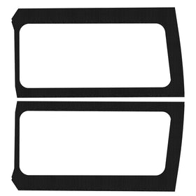 DEI 18-23 Jeep Wrangler JL 2-Door Boom Mat Rear Side Window Trim - 2 Piece - Black