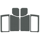 DEI 18-23 Jeep Wrangler JL 2-Door Boom Mat Complete Headliner Kit - 7 Piece - Gray Leather Look-1