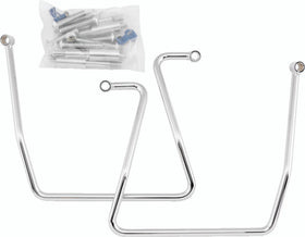 Bikers Choice 91-17 FXD Chrome Saddlebag Supports Pr