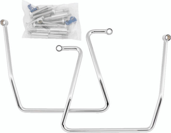 Bikers Choice 91-17 FXD Chrome Saddlebag Supports Pr