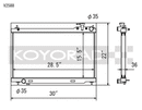 Koyo 03-07 Infiniti G35 Coupe / 03-06 G35 Sedan VQ35DE (MT) Radiator-2