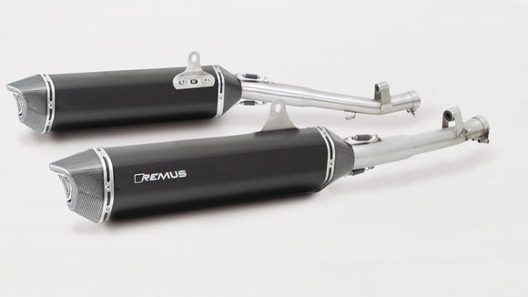 Remus 2021+ BMW K1600 GT Black Hawk Left Muffler - Stainless Steel