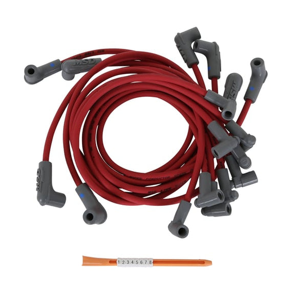 MSD Wire Set. Red Super Conductor Chevy Sprintcar.Close Fit