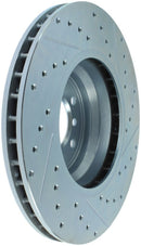 StopTech Select Sport 07-13 BMW 335i Slotted & Drilled Vented Left and Right Rear Brake Rotor Kit-2