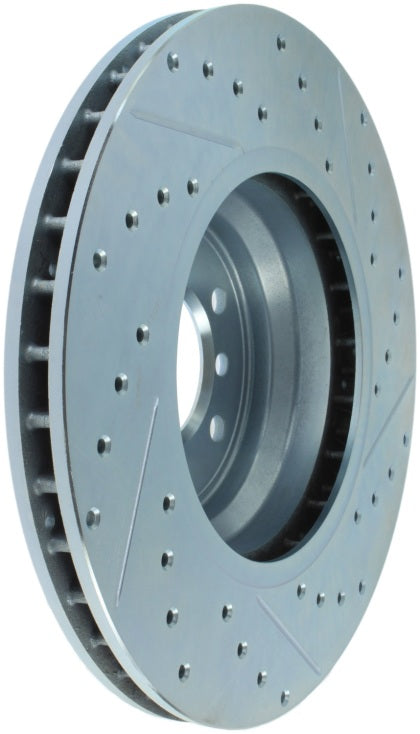StopTech Select Sport 07-13 BMW 335i Slotted & Drilled Vented Left and Right Rear Brake Rotor Kit - 0