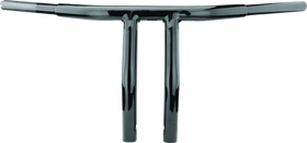 Bikers Choice Throttle By Wire Black 10 Inch Pullback 1.25 Inch Fat Riser Tbar Custom