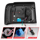 ANZO 1992-1996 Ford F-150 Projector Headlights w/ Halo Chrome w/ Side Markers and Parking Lights-2