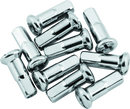 Bikers Choice Big Twin XL Chrome Spoke Nipples 6-8 Gauge 10 Pk Replaces H-D 43099-29-1