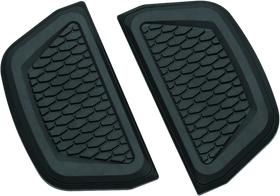Kuryakyn Hex Passenger Board Inserts Black