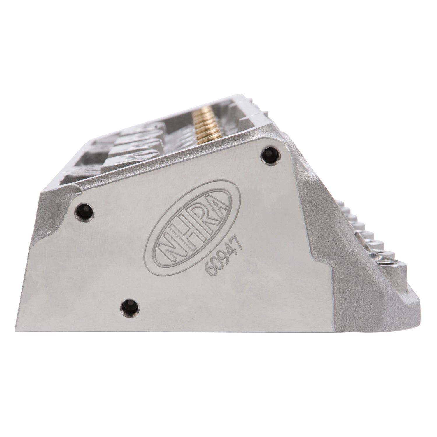 Edelbrock Cyl Head SBC Nhra Legal 64cc Angled Plug Bare Single - 0