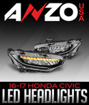 ANZO USA ELITE SERIES LED HEADLIGHTS: 2016–2017 HONDA CIVIC-4