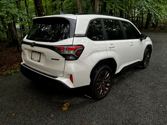 Rally Armor 25-26 Subaru Forester &amp; Hybrid Black UR Mud Flap w/Red Logo