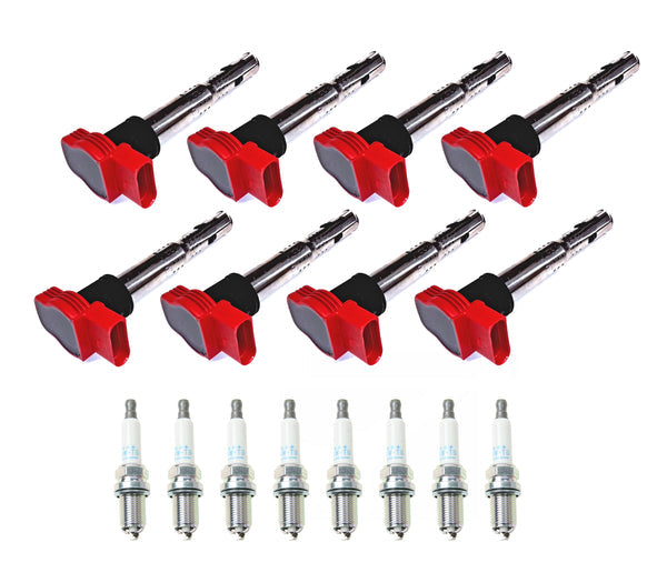 Ignition Coilpack (Genuine) And Spark Plug Kit - Audi 4.2L V8 / B8 S5