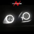 ANZO 1998-2005 Lexus Gs300 Projector Headlights w/ Halo Black-3
