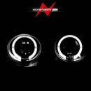 ANZO 1994-1997 Acura Integra Projector Headlights w/ Halo Black-3