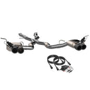 QTP 2018+ Jeep Grand Cherokee Trackhawk 304SS Screamer Cat-Back Exhaust w/4in Black Tips-2