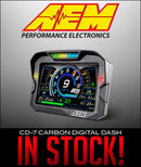 AEM CD-7 Non Logging Race Dash Carbon Fiber Digital Display (CAN Input Only)-6