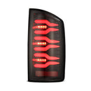 AlphaRex 07-08 Dodge Ram1500/07-09 Dodge Ram 2500+3500 Luxx-Series LED Tail Lights(Pair) Alpha Black-2
