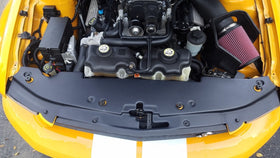 JLT 07-09 Ford Mustang GT500 Black Textured Full Length Radiator Support Cover