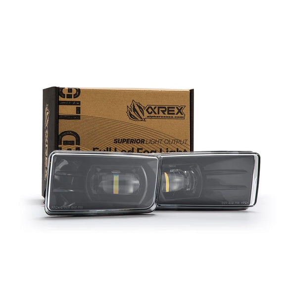 AlphaRex 07-13 Chevrolet Silverado/04-17 Tahoe DoubleTap Dual Color LED Proj Fog Lights - Wt/Ambr