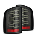 AlphaRex 07-13 Chevrolet Silverado 1500 (Ex. Hybrid Models) LUXX-Series LED Tail Lights Alpha-Black-1