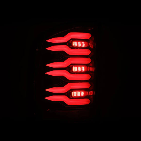AlphaRex 07-13 Chevrolet Silverado 1500 (Ex. Hybrid Models) LUXX-Series LED Tail Lights Alpha-Black