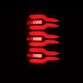 07-13 Chevy Silverado LUXX-Series LED Tail Lights Black-Red - 0