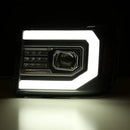 AlphaRex 07-13 GMC Sierra 1500 (No Clsc) LUXX-Series LED Proj HL Chrome w/Actv Lgt & Seq.Sig / DRL-3