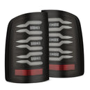 AlphaRex 07-13 GMC Sierra 1500/07-14 2500/3500HD (No Classic/Dually) Luxx-Series LED Tail Lights Blk-1