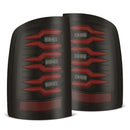 AlphaRex 07-13 GMC Sierra 1500/07-14 2500/3500HD (No Clsc/Dually) Luxx-Series LED Tail Lghts Blk Red-1