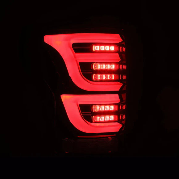 AlphaRex 07-13 Toyota Tundra LUXX-Series LED Tail Lights Alpha-Black