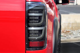 AlphaRex 07-13 Toyota Tundra LUXX-Series LED Tail Lights Black - 0