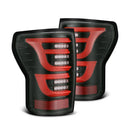 AlphaRex 07-13 Toyota Tundra LUXX-Series LED Tail Lights Black-Red-1