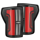AlphaRex 07-13 Toyota Tundra Nova-Series LED Tail Lights - Black Red-1