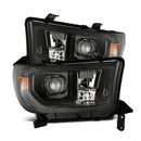 AlphaRex 07-13 Toyota Tundra / 08-17 Sequoia LUXX LED Proj HL Alpha-Blk w/Actv Light Seq. Sig + DRL-1