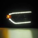 AlphaRex 07-13 Toyota Tundra / 08-17 Sequoia LUXX-Series LED Proj HL Blk w/Actv Lgt Seq. Sig + DRL-2