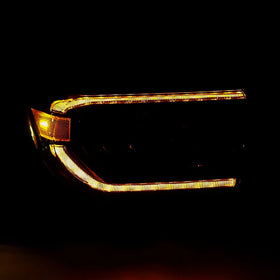 AlphaRex 07-13 Toyota Tundra NOVA LED Proj Headlights Alpha-Black w/Activ Light/Seq Signal/DRL - 0