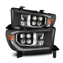 AlphaRex 07-13 Toyota Tundra / 08-17 Sequoia NOVA LED Proj HL Black w/Actv Light Seq. Sig + DRL-1